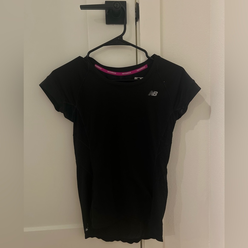 New Balance Black Fitted Short Sleeve T-Shirt